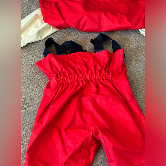 Vintage Men's Musto Sailing Suit Set With Jacket and Pants Red White Size Large - Picture 13 of 16
